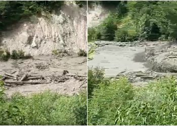 VIDEO: ძლიერმა სტიქიამ მთელი რაჭა მოიცვა – შოვის მეწყერის შემდეგ სოფელ გლოლას ადიდებული მდინარე მიაწყდა