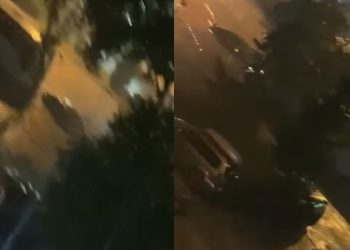 VIDEO: სანზონაში გაჩერებულია მოძრაობა – კადრები ადგილიდან, სადაც გზა მთლიანად დატბორილია