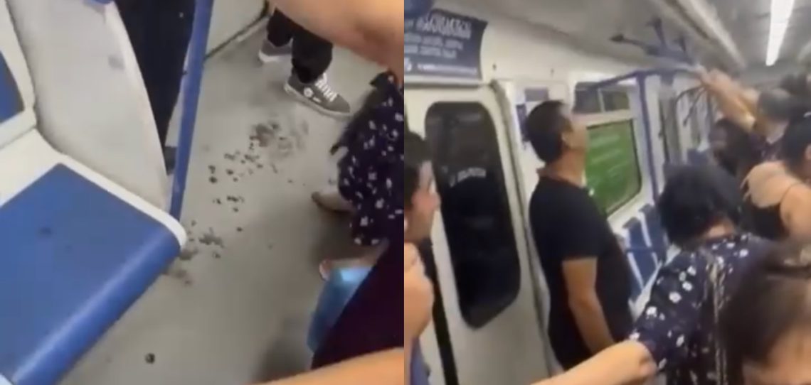 VIDEO: “მატარებლის ვაგონებში წყალი ჩადის” – კადრები თბილისის მეტროდან