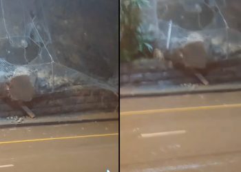 VIDEO: ძლიერი წვიმის შედეგად ვაკეში კლდე ჩამოიშალა – საგანგაშო კადრები ადგილიდან