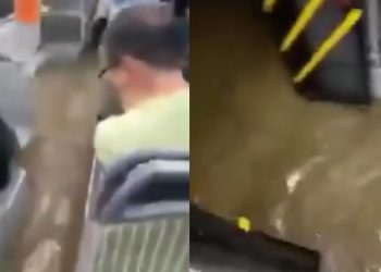 🎥დატბორილი ავტობუსი თბილისში – რა კადრები გადაიღო მგზავრმა