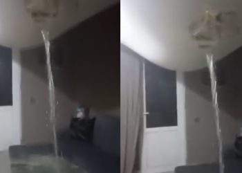 🎥სახლის ჭერიდან ჩანჩქერი ჩამოდის – რა ხდება ვაკეში