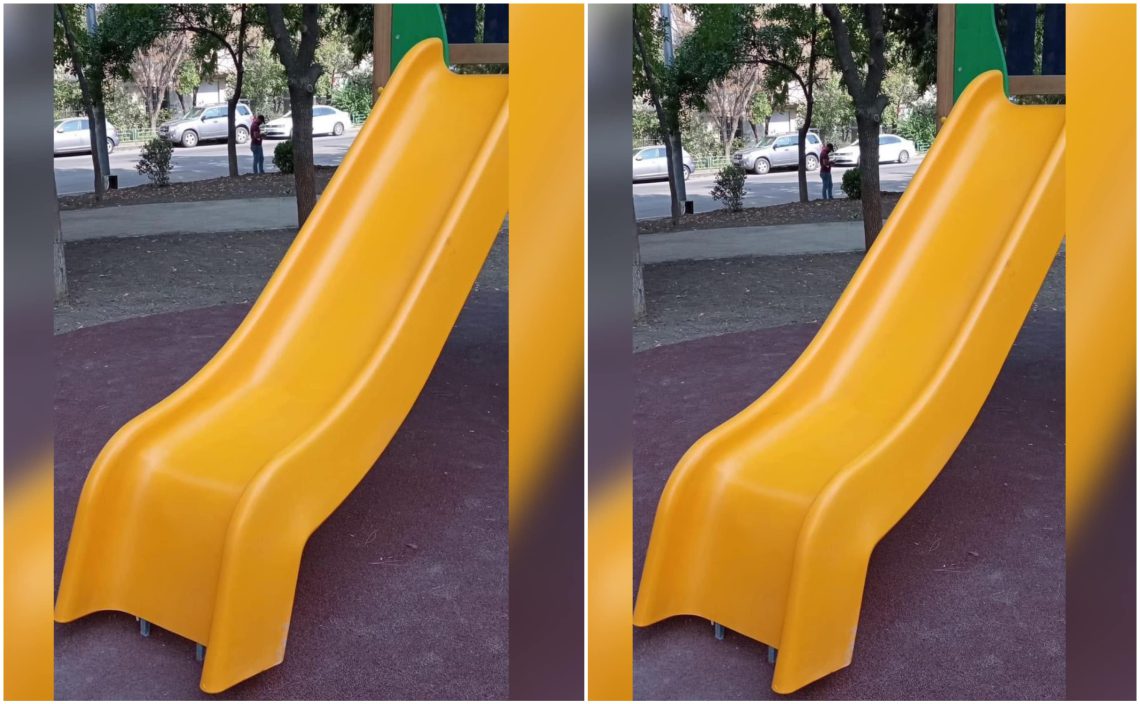 📷: მუხიანში სასრიალო უკუღმა დაამონტაჟეს – რა ფოტო ვრცელდება სოციალურ ქსელში