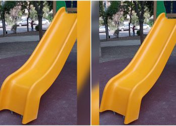 📷: მუხიანში სასრიალო უკუღმა დაამონტაჟეს – რა ფოტო ვრცელდება სოციალურ ქსელში