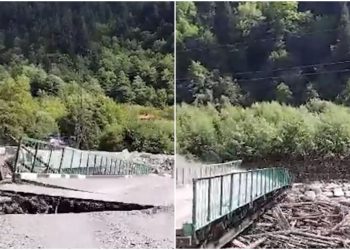 VIDEO: უმძიმესი კადრები რაჭიდან, სადაც ცოტა ხნის წინ მეწყერი ჩამოწვა