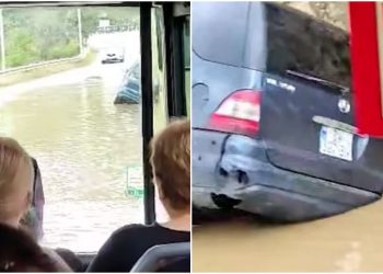 VIDEO: გზა წავკისის ველისკენ ამ წუთებში – ნახეთ, როგორი მდგომარეობაა თბილისში უხვი ნალექის შემდეგ