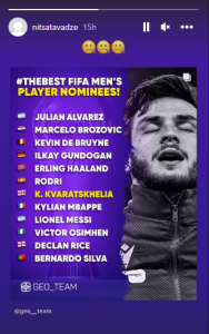 როგორ გამოეხმაურა ნიცა თავაძე კვარას მორიგ წარმატებას