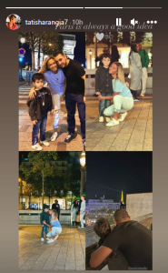 თათია შარანგია მეუღლესთან ერთად პარიზში იმყოფება - ნახეთ კადრები წყვილის რომანტიკული მოგზაურობიდან