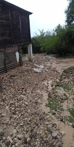 რა მდგომარეობაა სტიქიის შედეგად დაზარალებულ სოფელ ნინოშვილში - ფოტოები