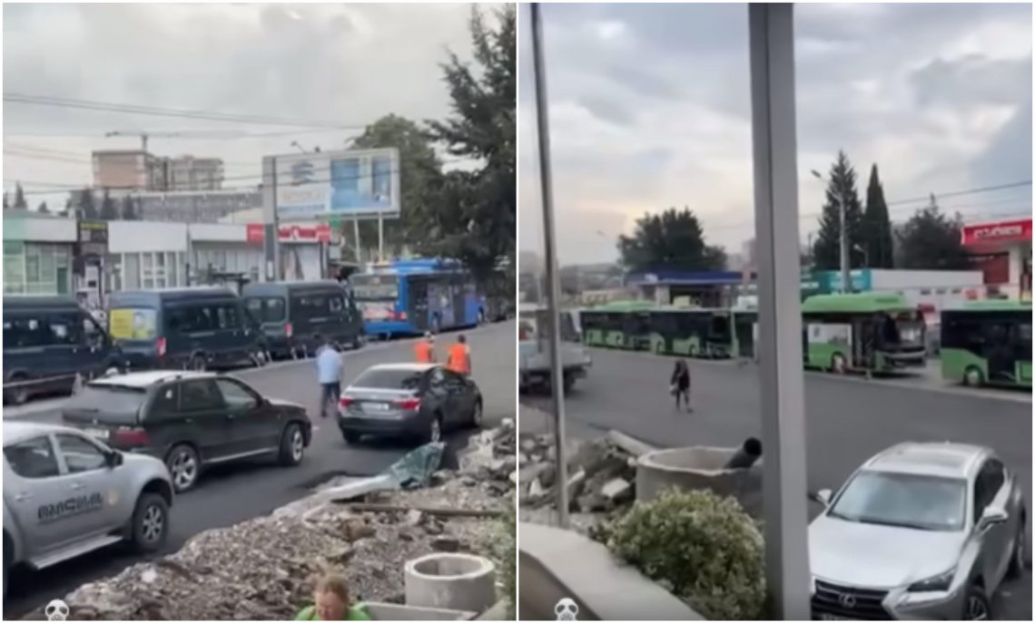 VIDEO: „საზოგადოებრივი ტრანსპორტი გაჩერებულია!“ –  რა ხდება ამ წუთებში წერეთლის გამზირზე, სადაც სარეაბილიტაციო სამუშაოები მიმდინარეობს