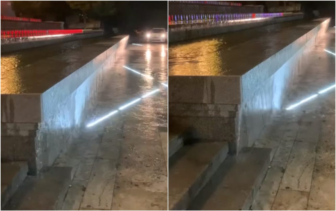 🎥 “პარლამენტის წინ შადრევნიდან წყალი გადმოდის…მიაქციეთ ყურადღება ვინმეს დენმა არ დაარტყას” – რა კადრები ვრცელდება სოციალურ ქსელში