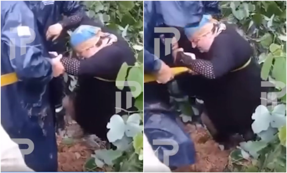 VIDEO: მაშველებმა დამეწყრილი ადგილიდან ქალი ამოიყვანეს