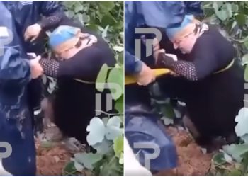 VIDEO: მაშველებმა დამეწყრილი ადგილიდან ქალი ამოიყვანეს