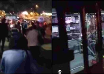 VIDEO: ყოველდღე ასეთი მდგომარეობაა , მოსახლეობა საზოგადოებრივი ტრანსპორტიდან ჩამოდის და ფეხით აგრძელებს მოძრაობას