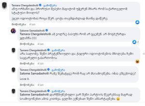 „შენი ქაჯური იდიოტობების მხრილება ჩემი საყვარელი გასართობია“ - ჩერგოლეიშვილი სალომე სამადაშვილს
