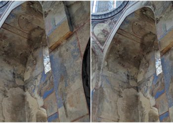 ყინწვისის მონასტრის ჭერიდან წყალი ჩამოდის