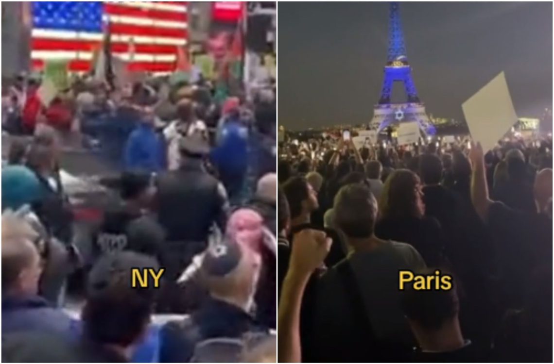 🎥 “მსოფლიო დგას ისრაელთან” – ემოციური კადრები