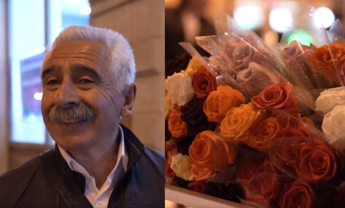 გაიცანით ,,ვარდიკო” – კაცი, რომელიც 40 წელია ვარდებს ჰყიდის