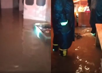 🎥 გურია ისევ სტიქიას ებრძვის – ძლიერი წვიმის შედეგად ქუჩები და სახლები დაიტბორა