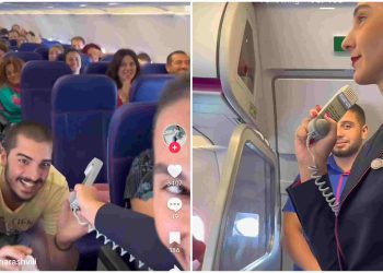 🎥 ხელის თხოვნა თვითმფრინავში – ნახეთ ემოციური კადრები