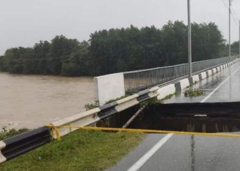 შეკვეთილში, მდინარე ნატანებთან ხიდის ნაწილი ჩაინგრა