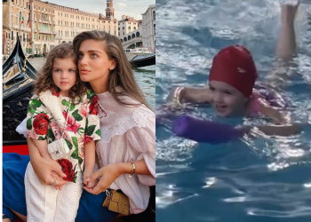 პატარა ანნა ცურვას სწავლობს – ჯანეტ ქერდიყოშვილი ანნას ახალ ვიდეოს აქვეყნებს