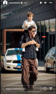 📷 ნიკოლა კალაძე მამასთან ერთად ახალი იმიჯით გამოჩნდა