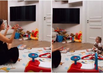 🎥 “დახატული გოგო” – ნანუკა გულუა შვილის უსაყვარლეს ვიდეოს აქვეყნებს