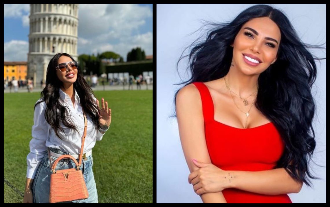 შორენა ბეგაშვილი ტრენდული ლუქით პიზის კოშკთან პოზირებს