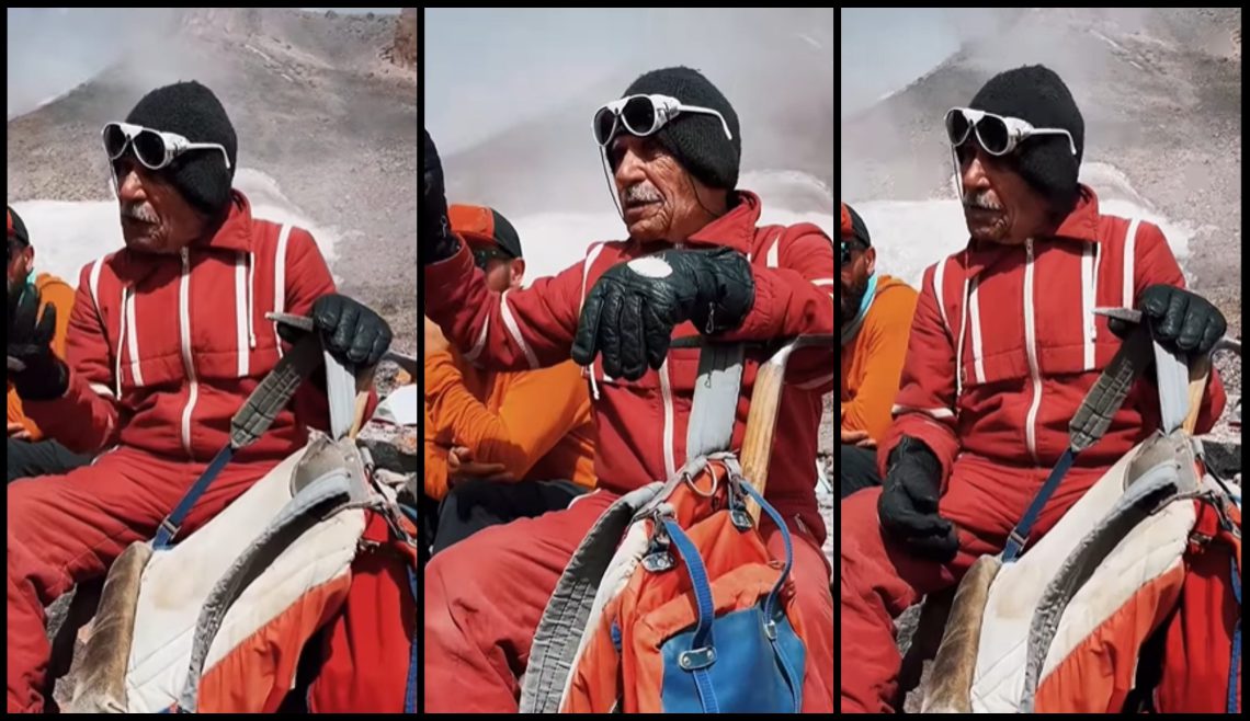 VIDEO: 86 წლის ავთანდილ ჩხიკვაძე მყინვარზე