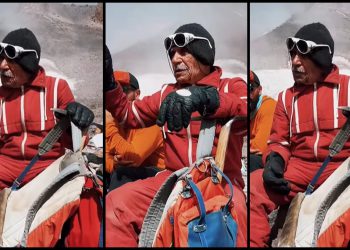 VIDEO: 86 წლის ავთანდილ ჩხიკვაძე მყინვარზე