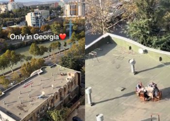 🎥 “ქეიფი შენობის სახურავზე” – ვიდეო სოც ქსელს იპყრობს