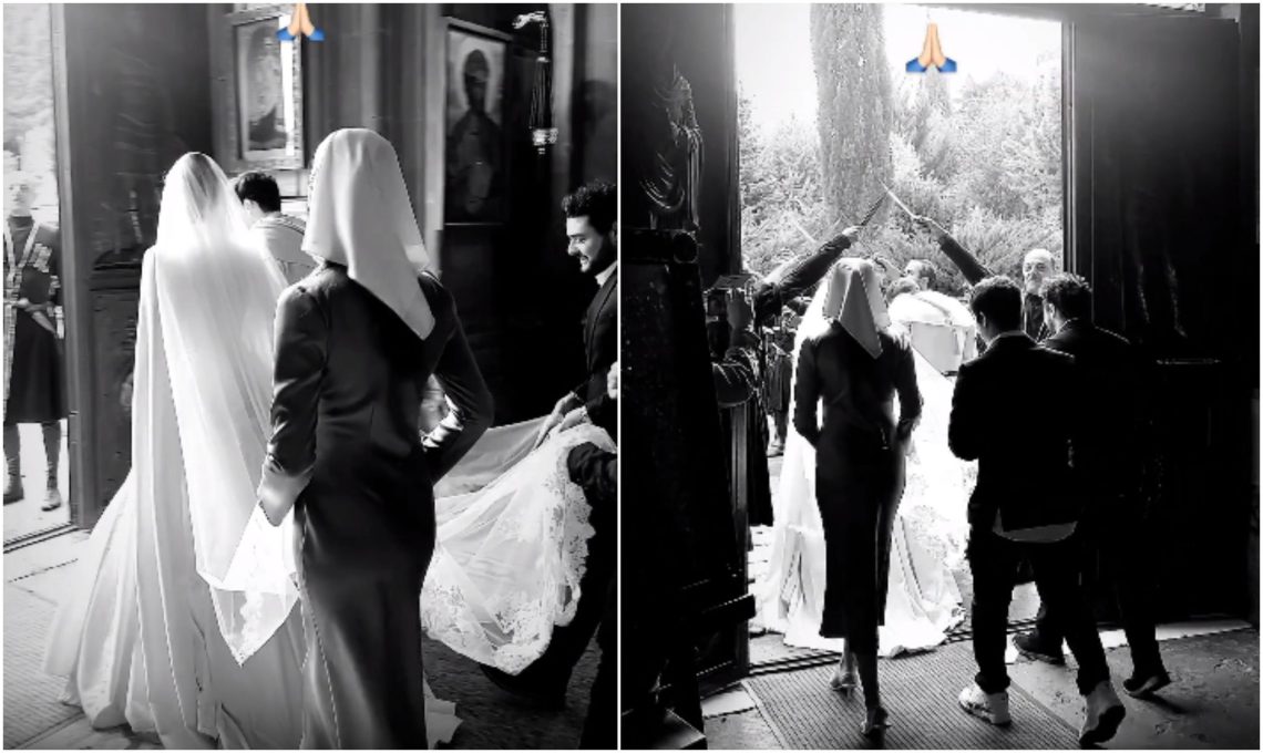 🎥 უახლესი კადრები ხვიჩა კვარაცხელიასა და ნიცა თავაძის ჯვრისწერიდან