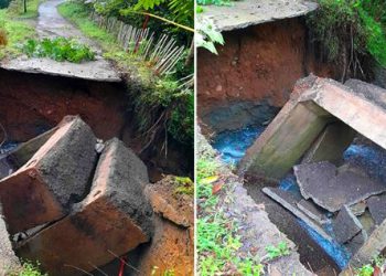 ქვედა კვირიკეში ადიდებულმა მდინარემ ხიდი და გზა დაანგრია