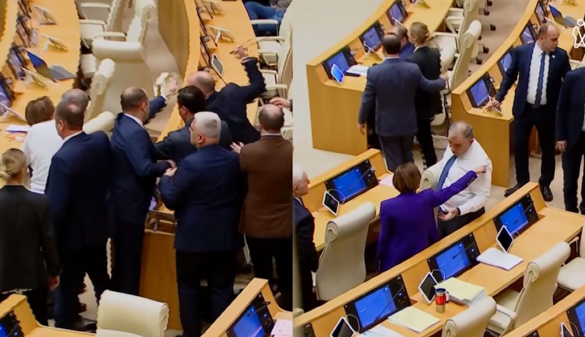 🎥„ოცნების“ დეპუტატმა მგალობლიშვილმა წითლიძეს მიკროფონი მოუქნია” – დაპირისპირება პარლამენტში