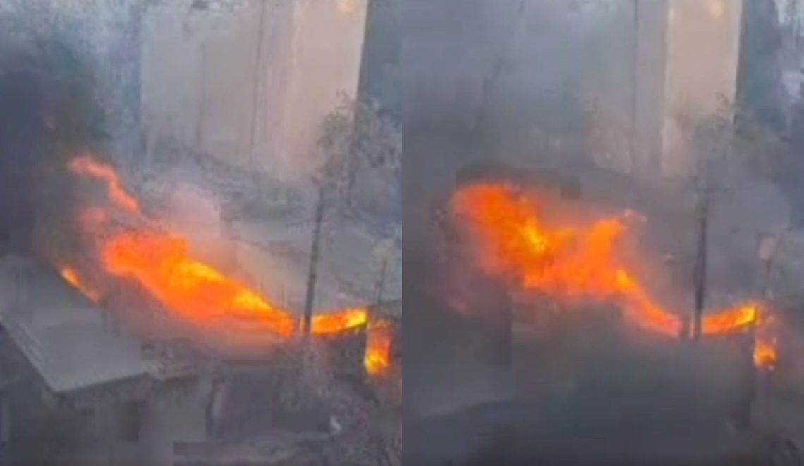 🎥”ძლიერი ქარის გამო ჯერჯერობით ცეცხლის ჩაქრობა ვერ ხერხდება” – გლდანის ხანძრის ახალი დეტალები