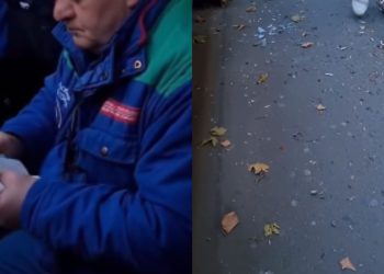 “სახლიდან შუშა ჩამოვარდა და კონტროლიორს მოხვდა თავში” – შოკისმომგვრელი კადრები ადგილიდან