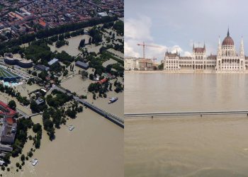 წყალდიდობა ბუდაპეშტში – მდინარე დუნაის სიმაღლემ თითქმის 7 მეტრს მიაღწია