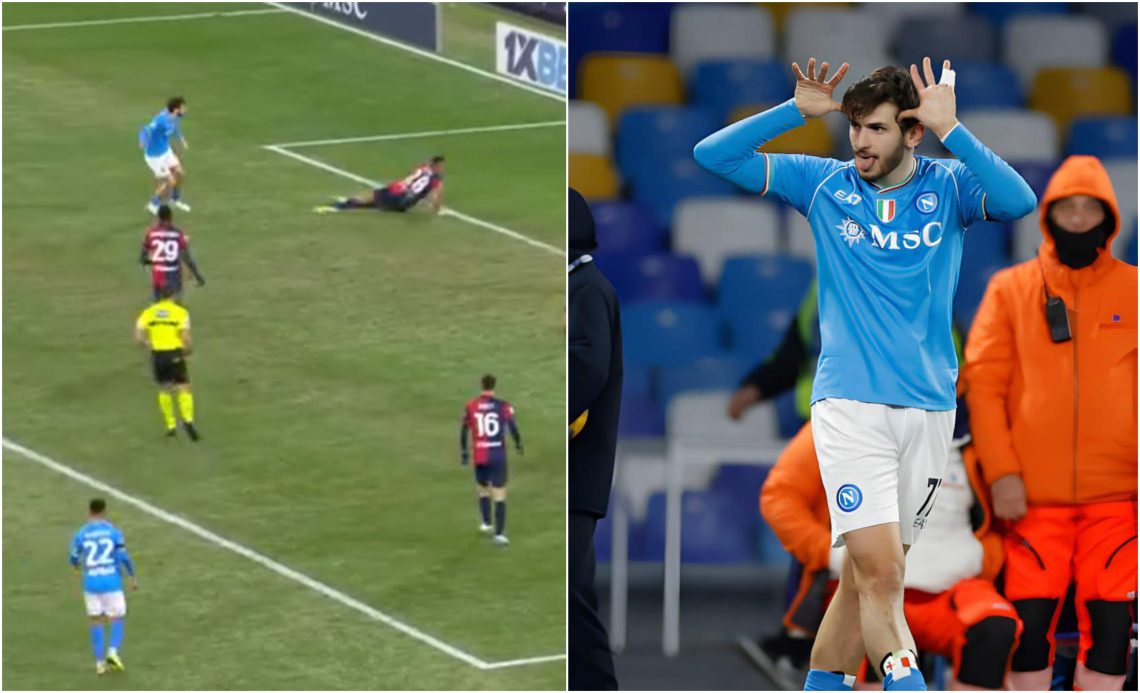 🎥ვის და რატომ „დაეჭყანა“ კვარა „კალიარისთან“ გატანილი გოლის აღნიშვნისას?