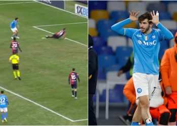 🎥ვის და რატომ „დაეჭყანა“ კვარა „კალიარისთან“ გატანილი გოლის აღნიშვნისას?