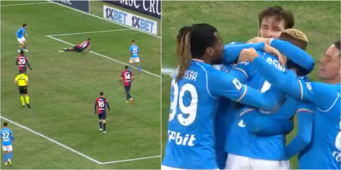 🎥კვარაცხელიამ “კალიარის“ ულამაზესი გოლი გაუტანა – ხვიჩასა და ოსიმენის შემტევი დუეტი ისევ ბრწყინავს