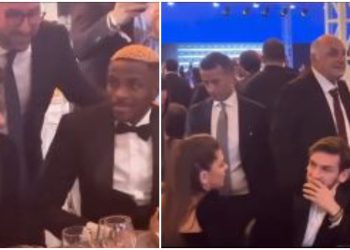 🎥ვისთან ერთად ისხდნენ ხვიჩა კვარაცხელია და ნიცა თავაძე სერია ა-ს დაჯილდოებაზე