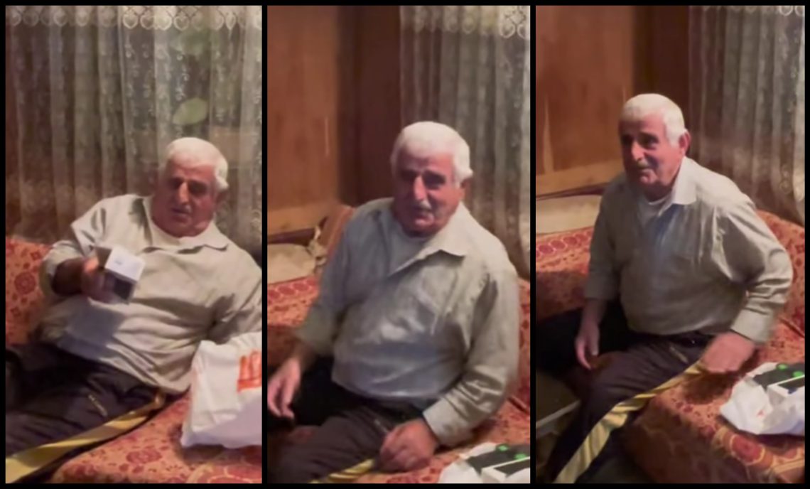 🎥 ბაბუმ, რომელსაც მობილური აჩუქეს, სიხარულისგან ტირილი დაიწყო