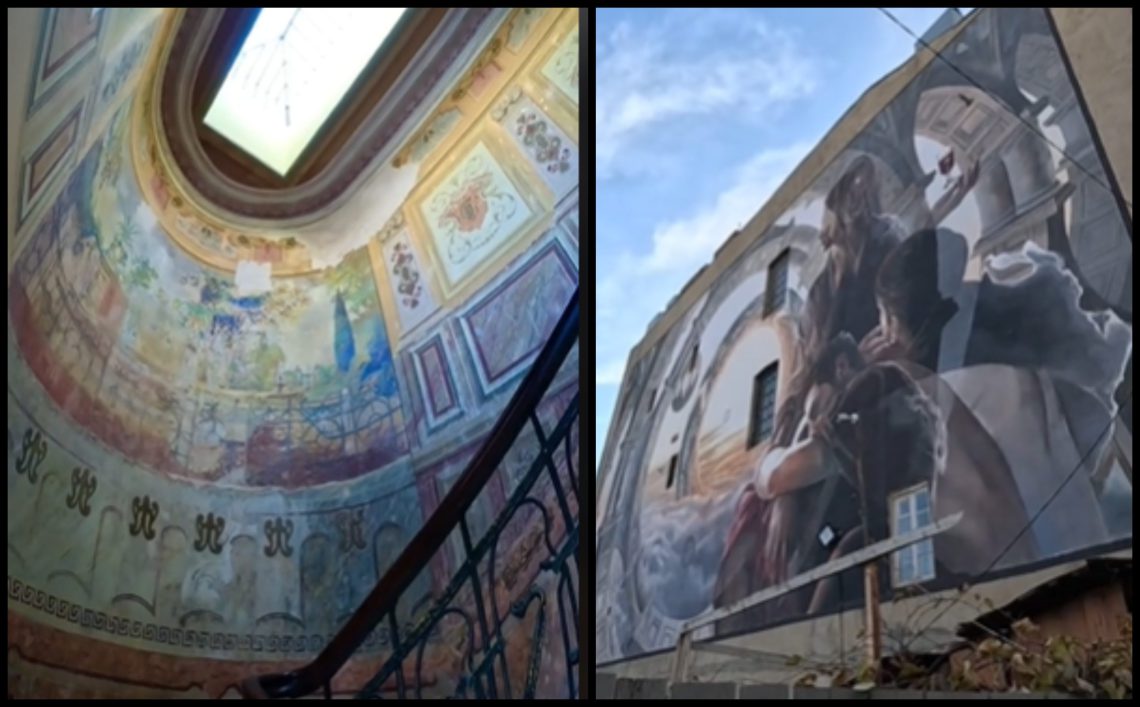 🎥 “გარედან უტოპიური მომავლის ნახატი, შიგნით კი ჯერკიდევ 20-ე საუკუნის დასაწყისია” – იტალიელი მხატვრის მიერ 1911 წელს  მოხატული სადარბაზო თბილისში