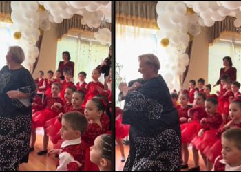 🎥 ბავშვებთან ერთად აცეკვებული მასწავლებელი – ნახეთ, უსაყვარლესი ვიდეო