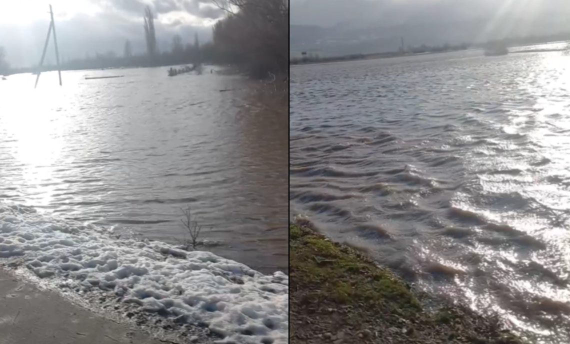 🎥 მდინარე ფრონე კალაპოტიდან გადმოვიდა და სოფელი დატბორა – რა საგანგაშო კადრები ვრცელდება?