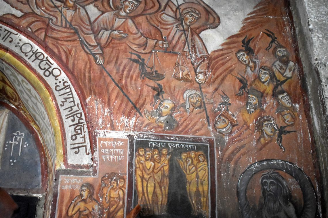 “ლენინი ჯოჯოხეთში სხვა მწვალებლებთან ერთად”– ფრესკა აბაშის ერთ-ერთ ტაძარში