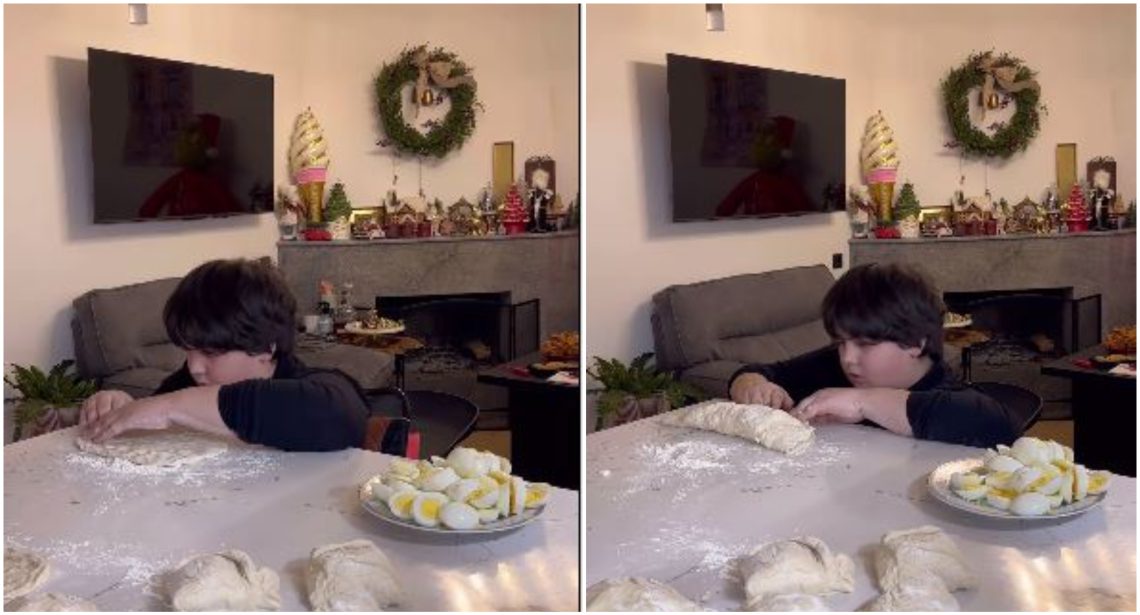 🎥„ღმერთმა ყველა ნატვრა აგიხდინოს, ჩემო ბიჭო“ – დათი ქოქრაშვილმა საშობაო ღვეზელი თავად გამოაცხო