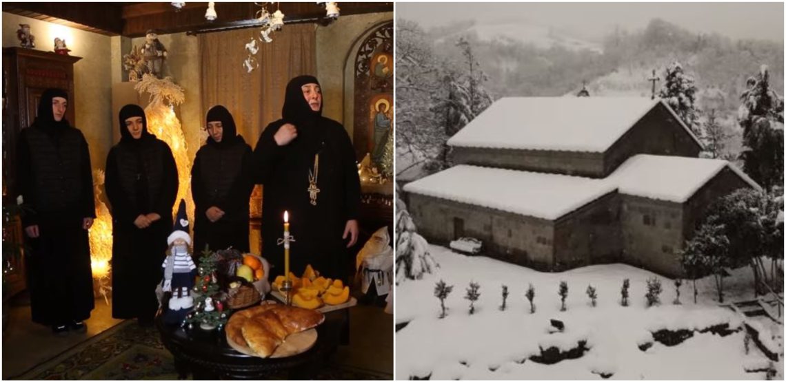 🎥როგორ აღნიშნავენ შობის დღესასწაულს დედაოები ერკეთის მონასტერში  – კადრებს უემოციოდ ვერ ნახავთ