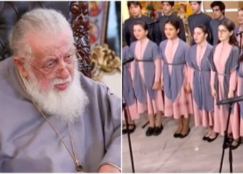 🎥პატრიარქის ნათლულები მათი ნათლიის საგალობლით – „წმინდაო ღმერთო“